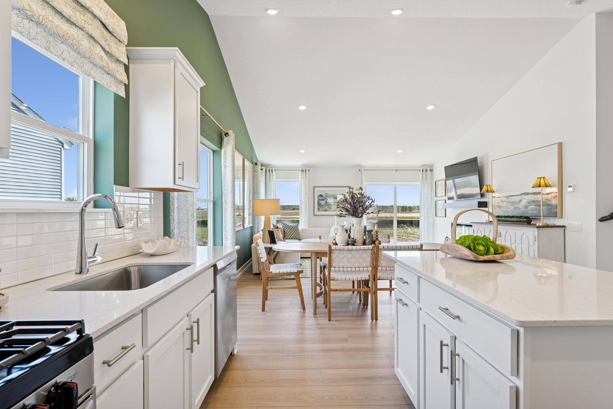 Photos are of the actual model home