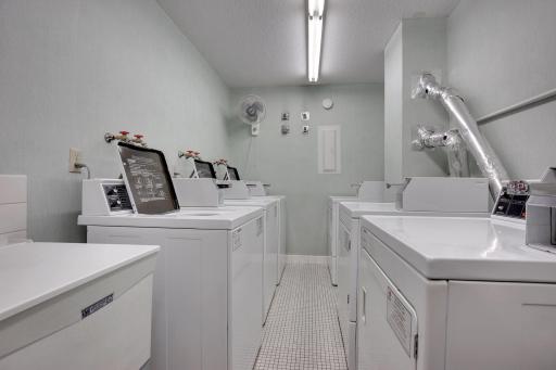 Shared laundry - one on each floor and only 1 door from B107