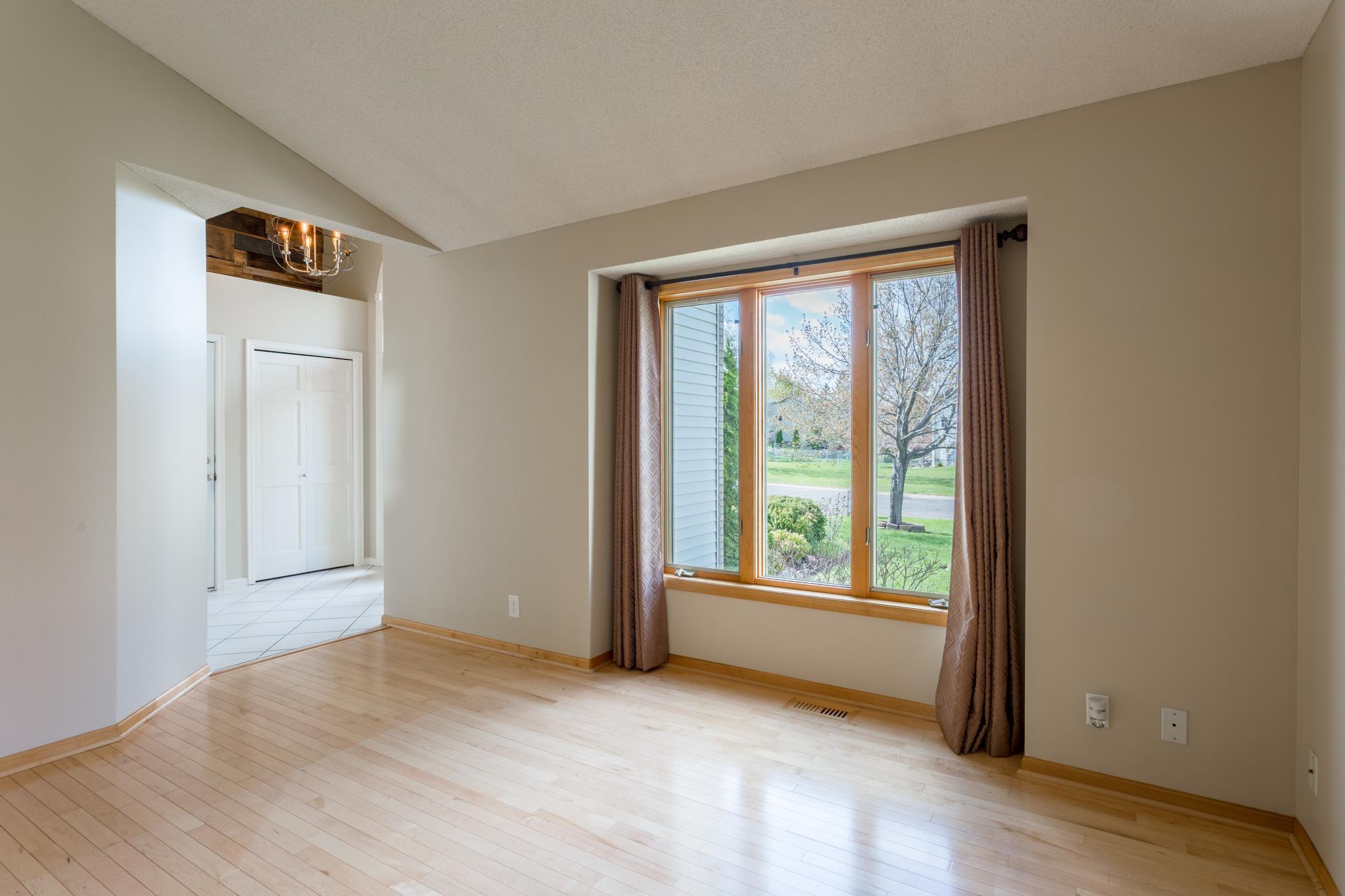 Bright front living room