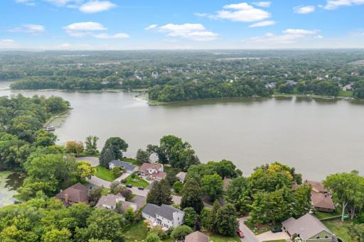 Aerial View of the Mitchell Lake Shoreline