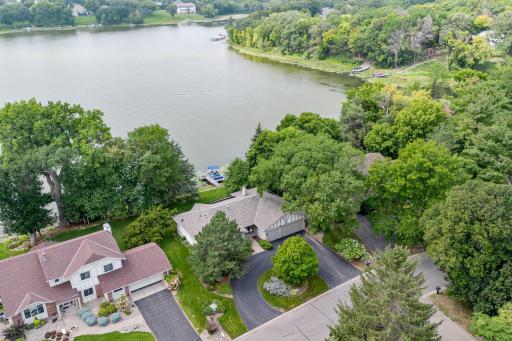 Private Mitchell Lake Setting with Half Circle Driveway