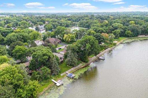 Aerial View of the Mitchell Lake Shoreline