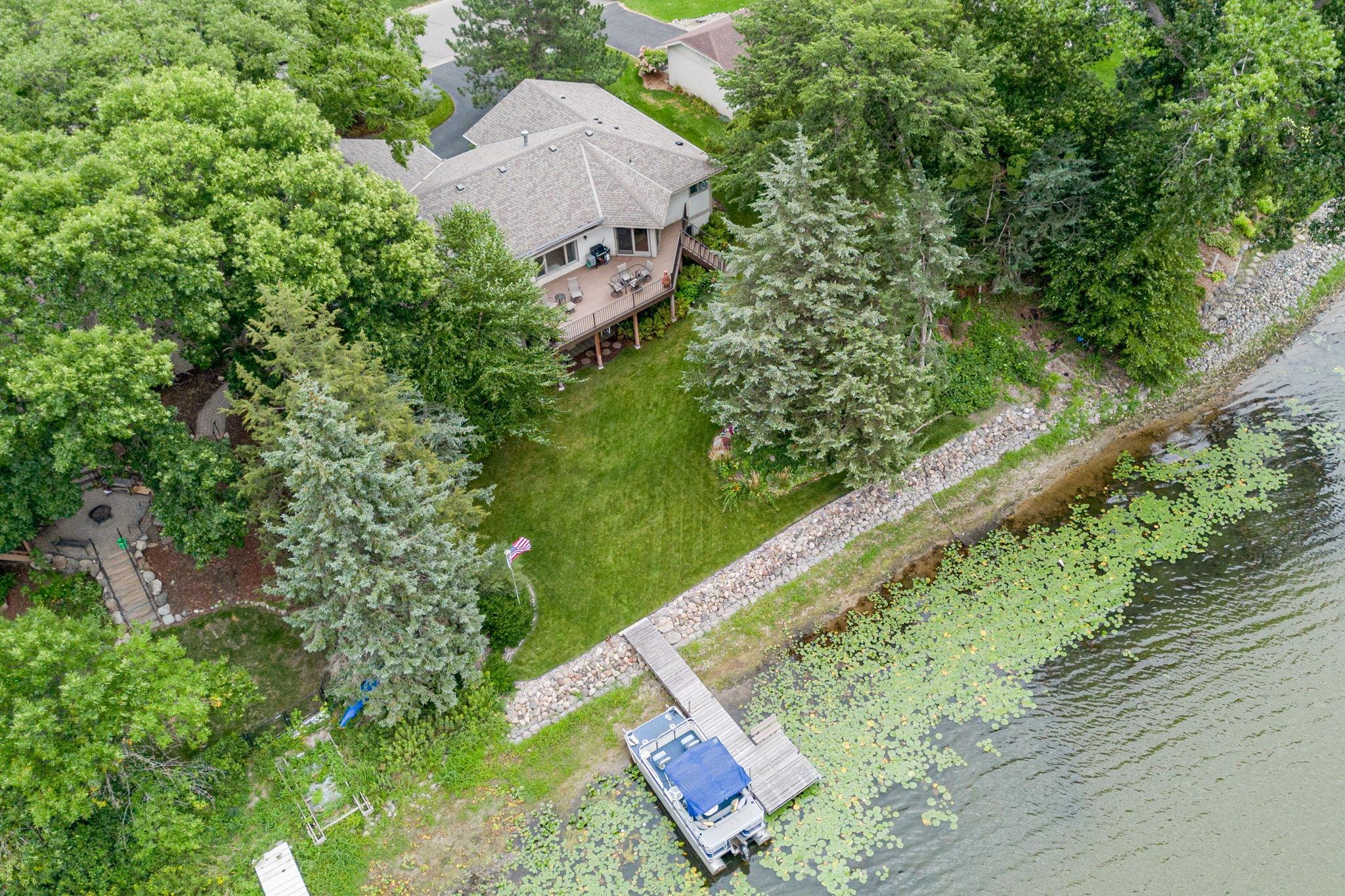 Aerial View of the Mitchell Lake Shoreline