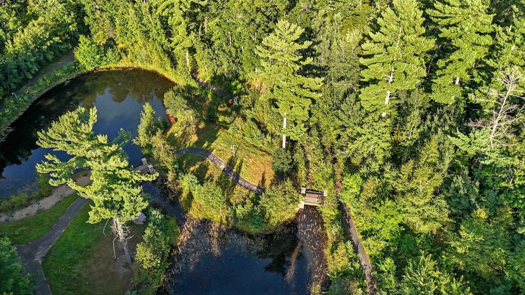 Aerial View of Community Trail and Greenspace