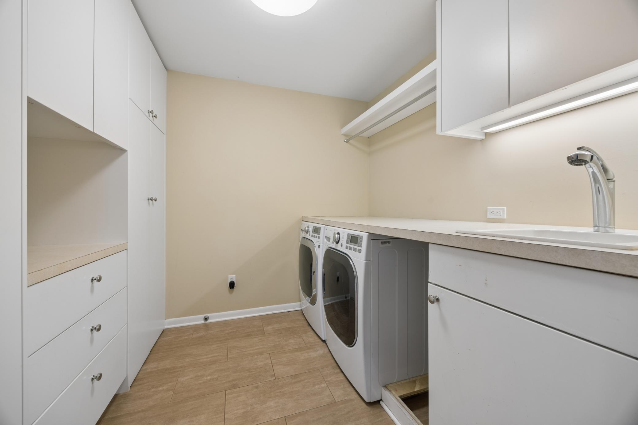 Laundry room on main level