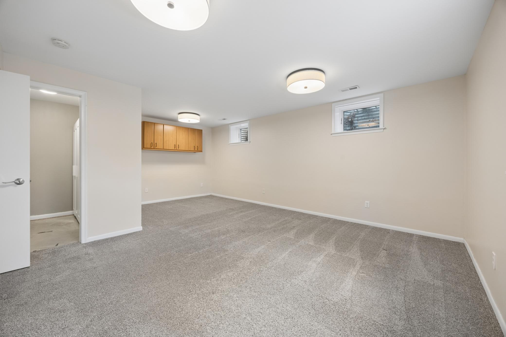 Extra large bedroom in lower level