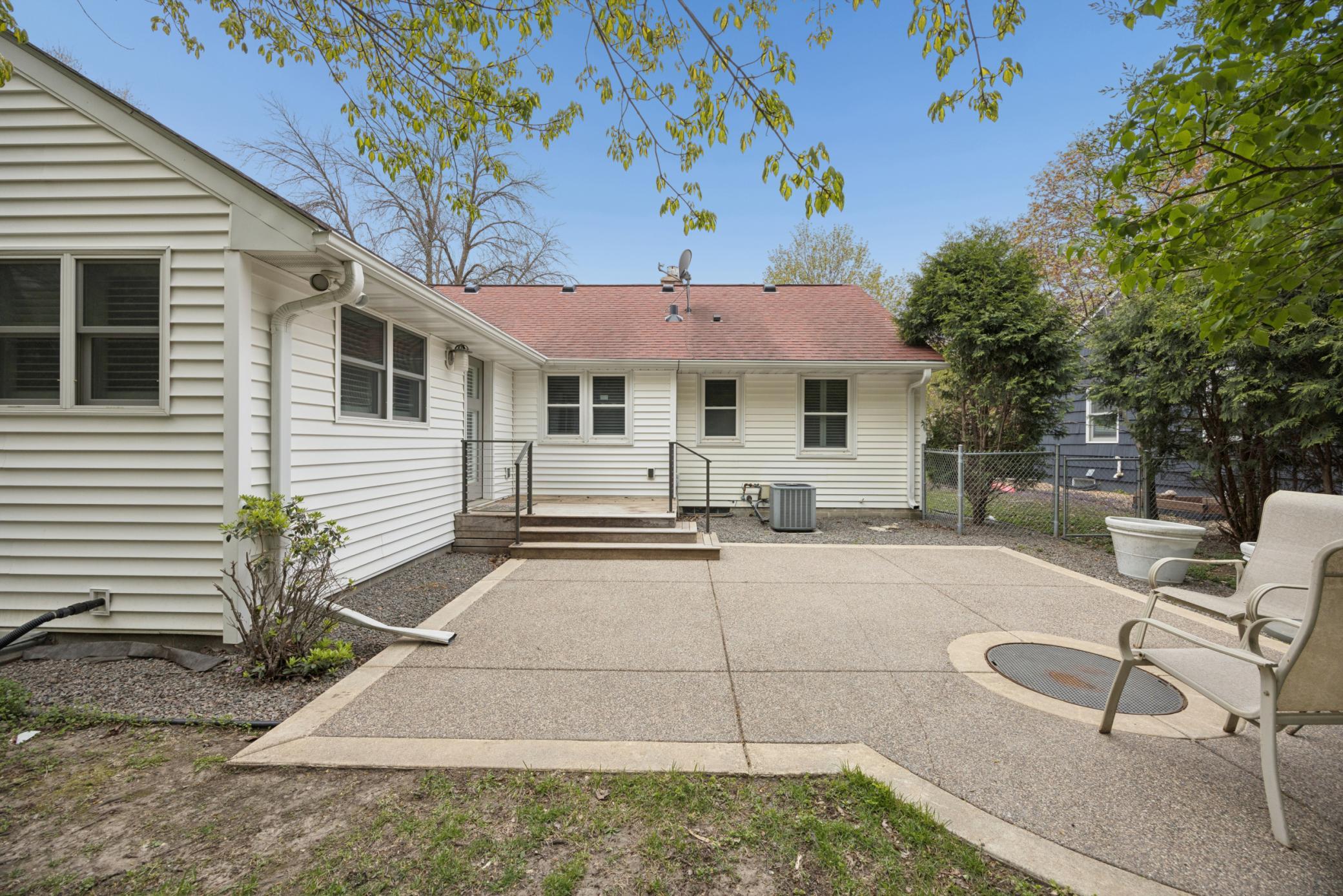 Large patio area
