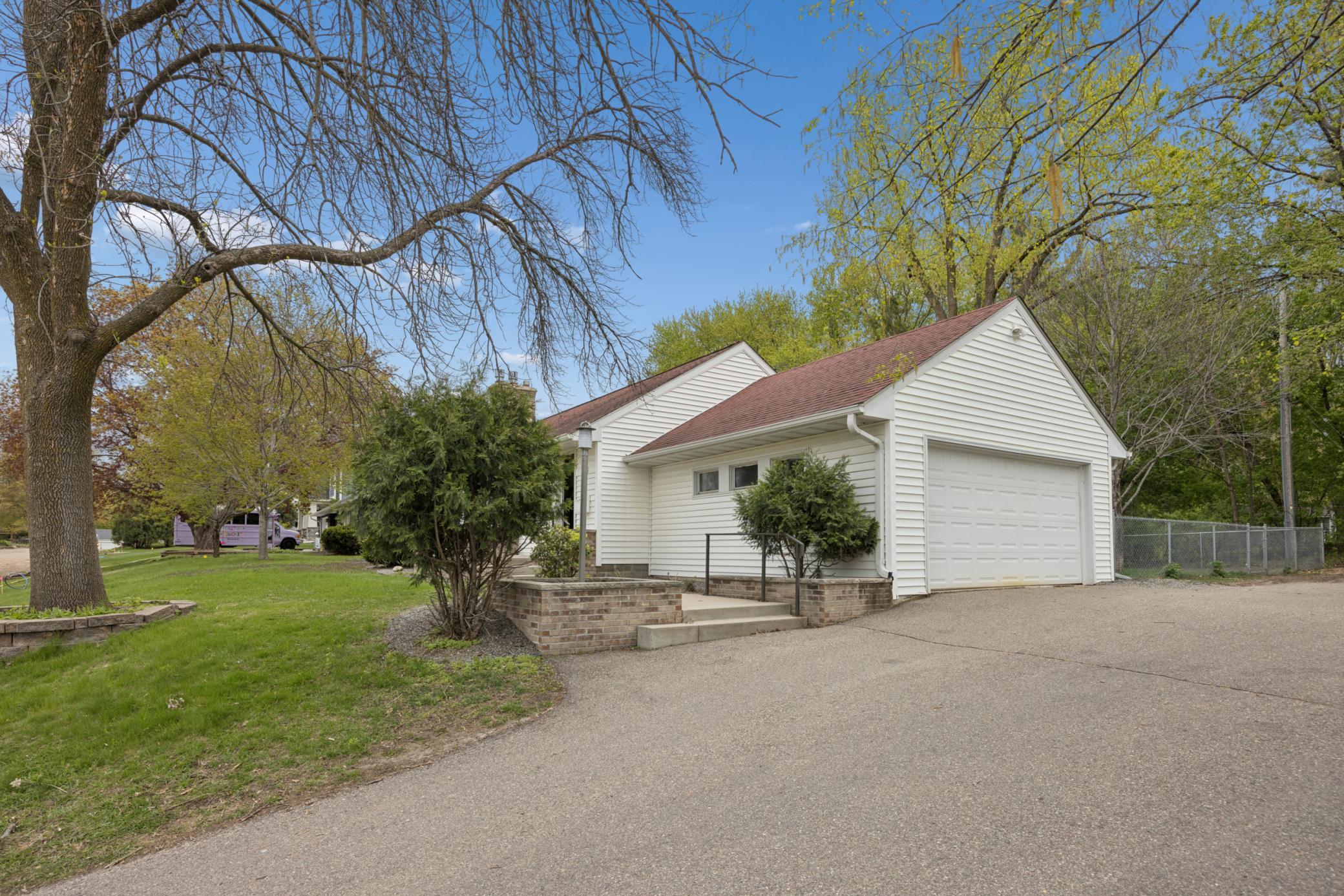 Attached 2-car garage
