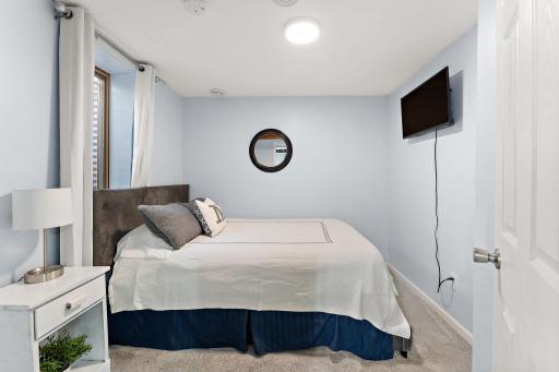 The lower level is rounded out with the fourth bedoom which was added in 2020. Fully legal with an egress window & closet.