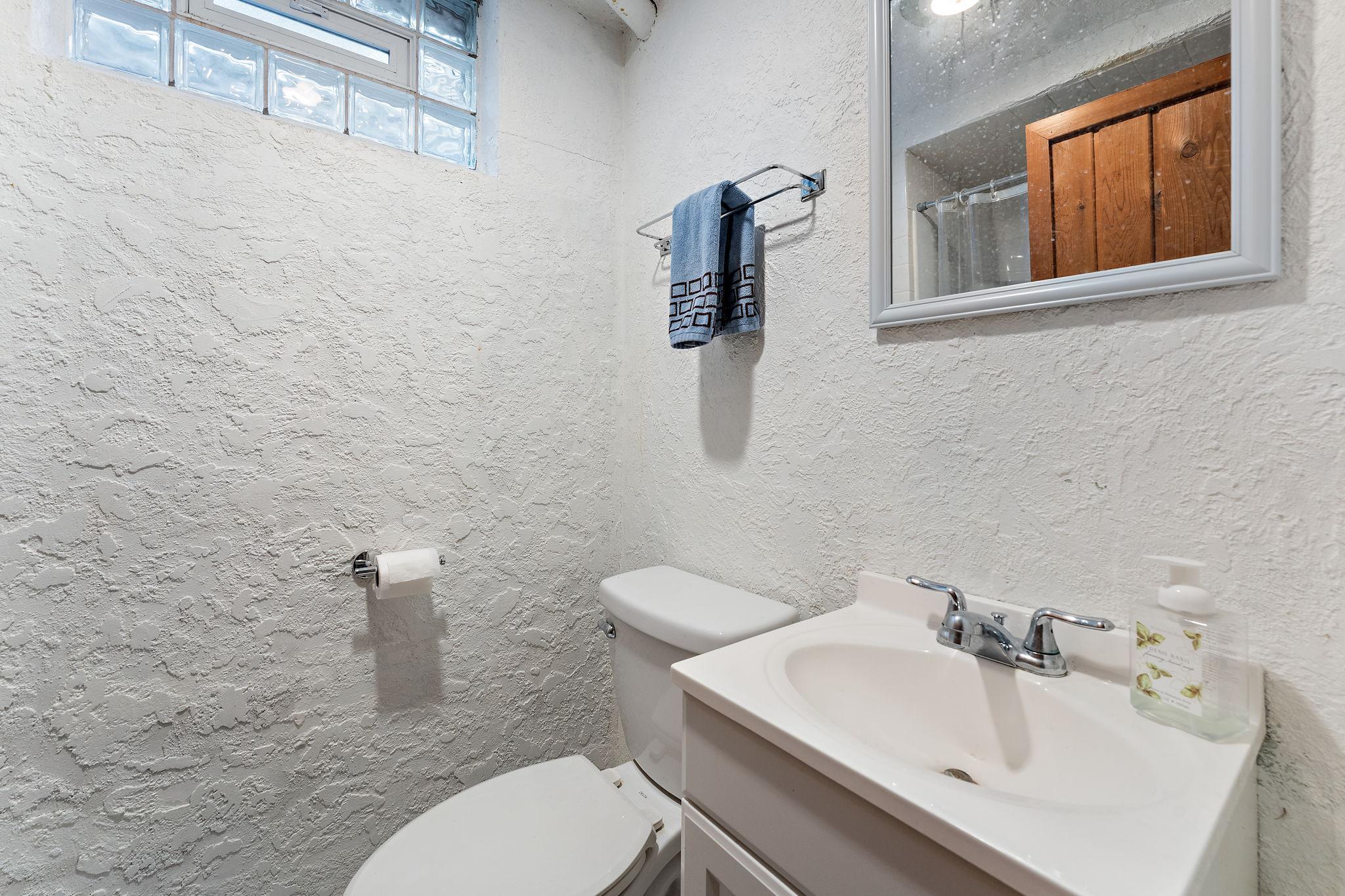 3/4 Lower Level bath.