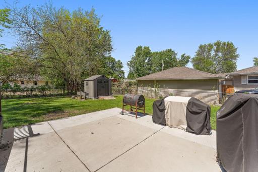 There is even alarge concrete patio, great for seating or smokers, grills, a chiminia!