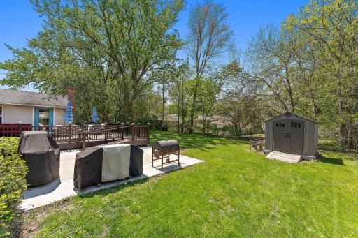 The oversized .26 acre lot is perfectly level for lawn games or a play system.