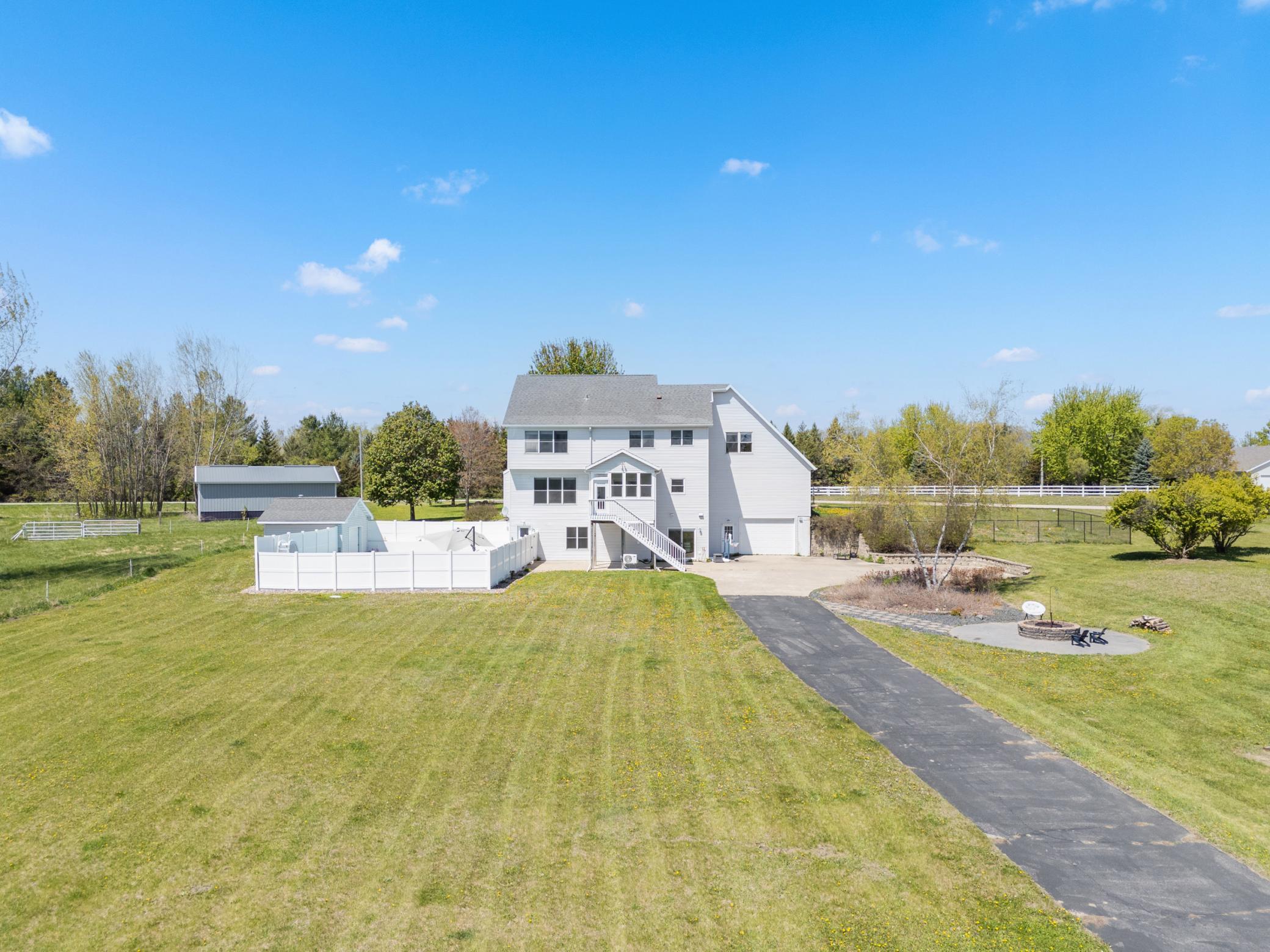 Private rear driveway