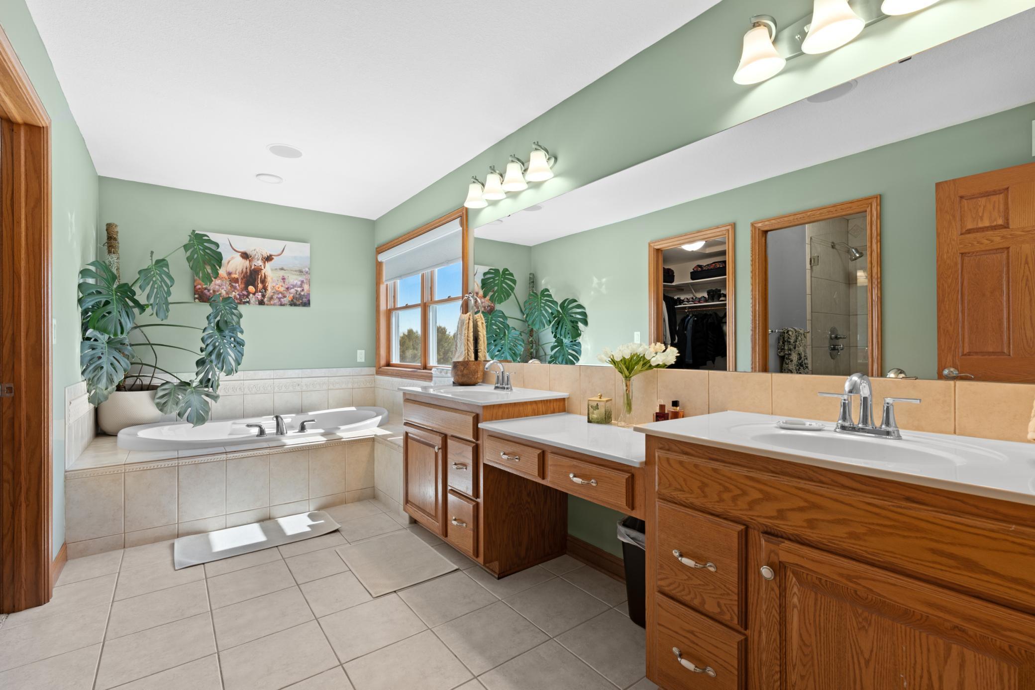 Primary Suite and soaker tub