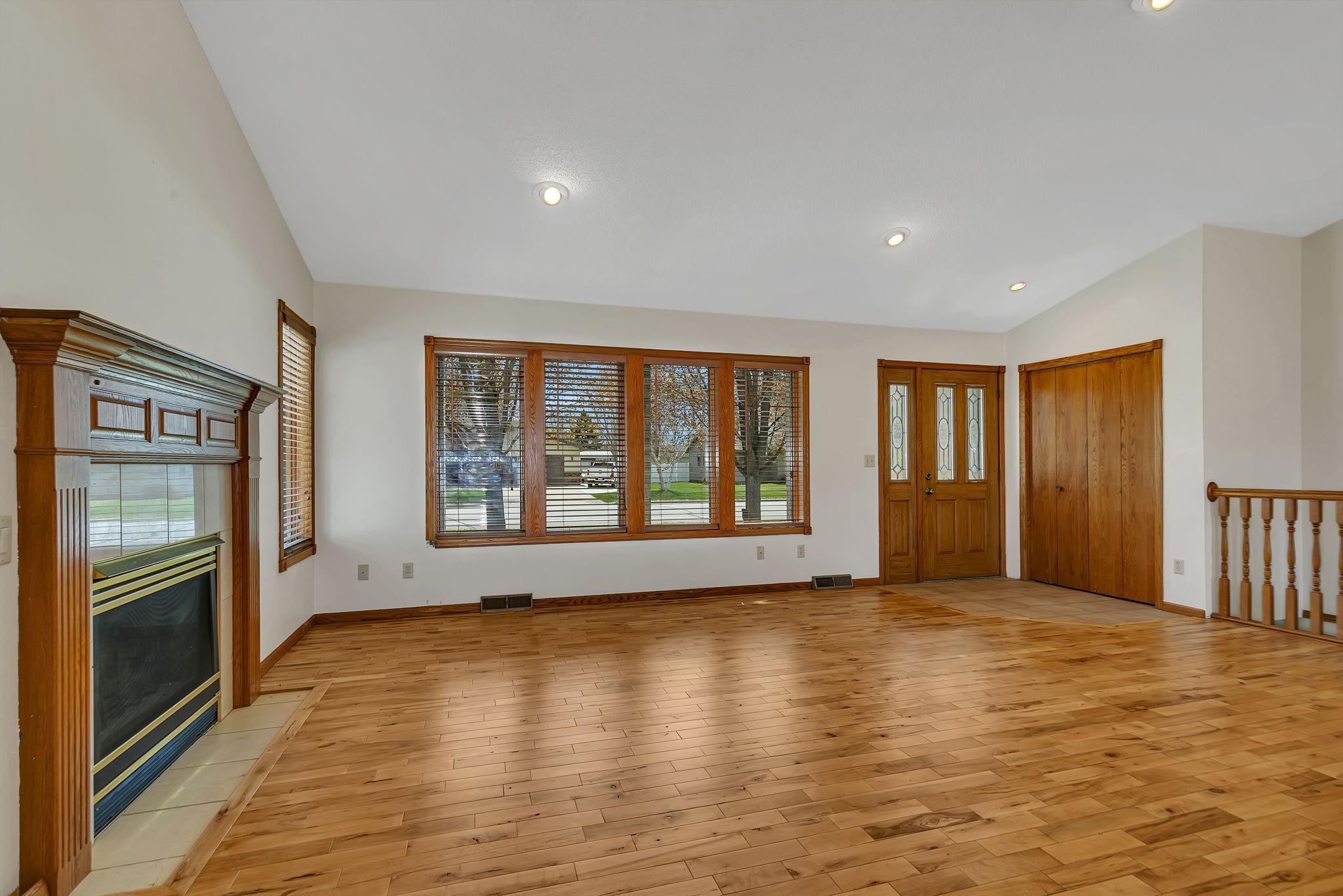 View of living room from kitchen