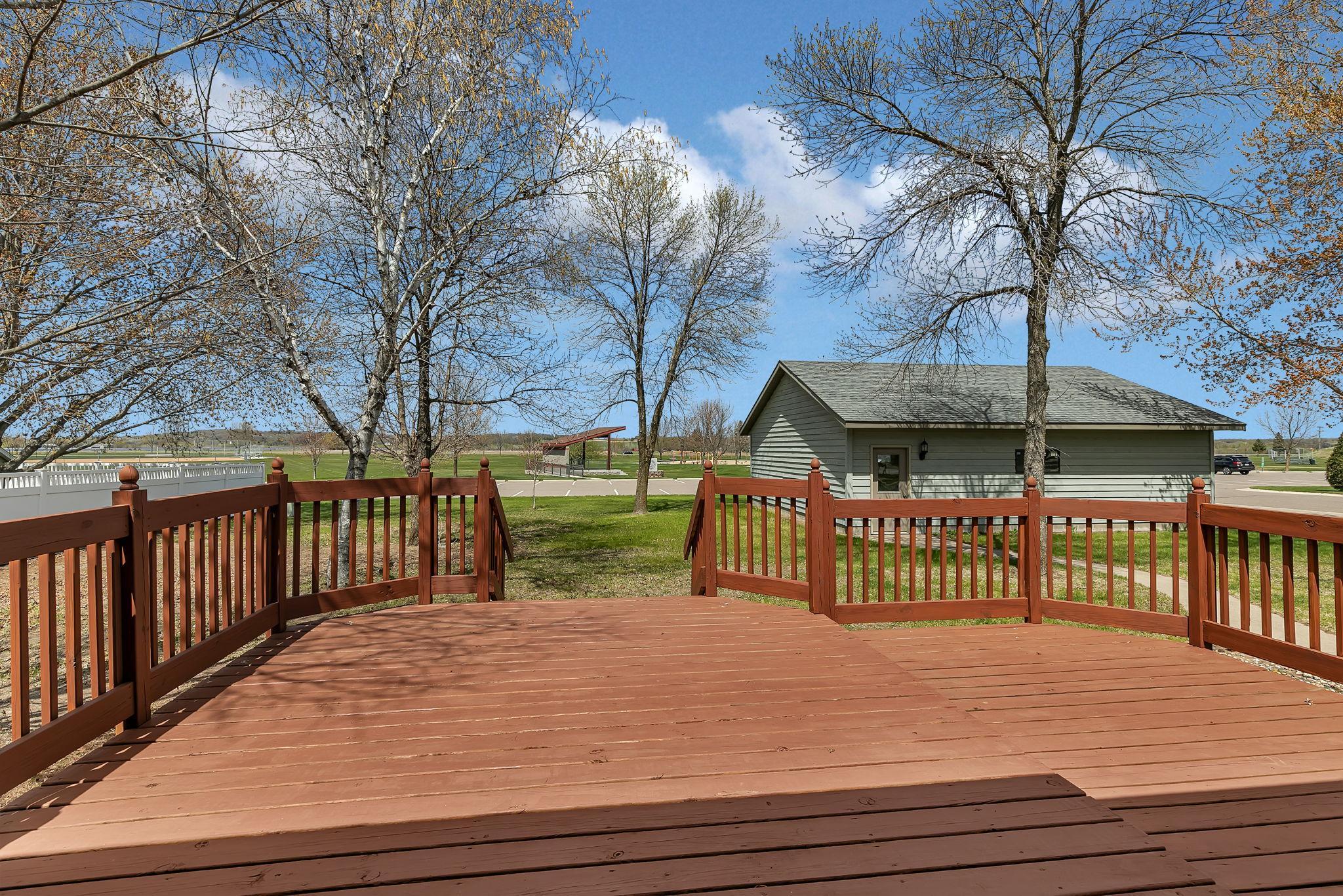 2 tier deck from dining room