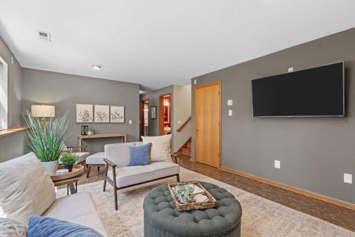 Additional view of the large lower level family room