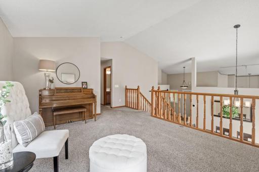 Additional view of the upper level living room