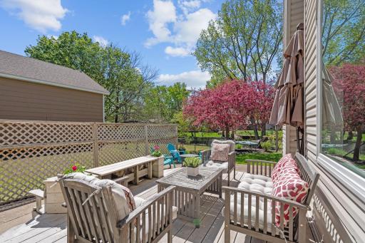 Make your way out to the deck - conveniently located off the kitchen making it ideal for grilling out or entertaining.