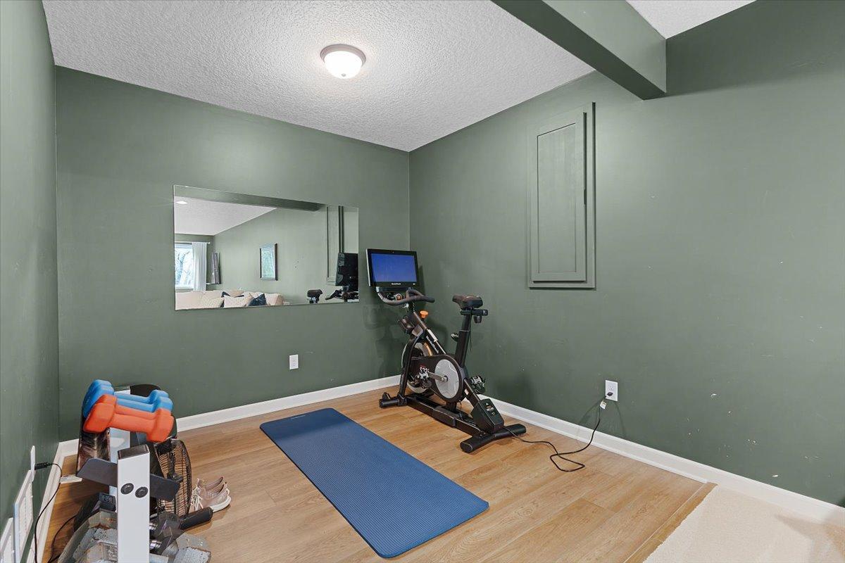 Flex Area Being Used As Exercise Room