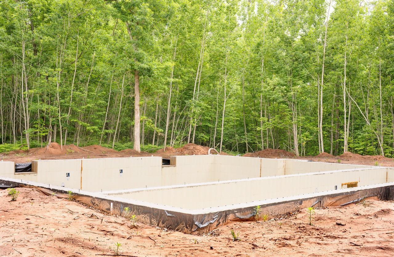 Front of foundation facing South-East.
