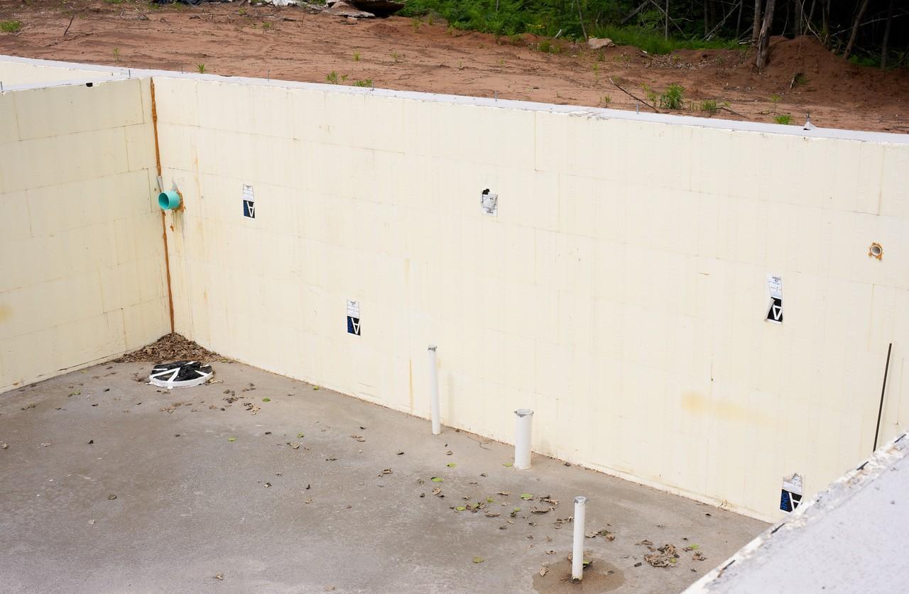 Looking toward North side of foundation.