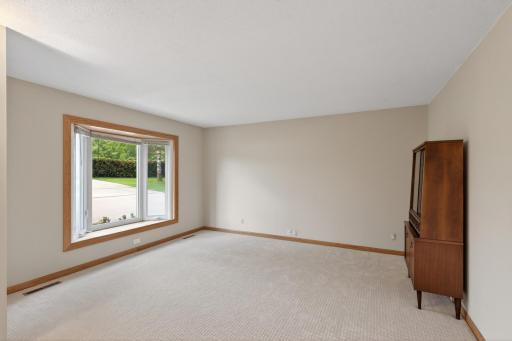 This living room is much bigger than it looks and is perfectly placed