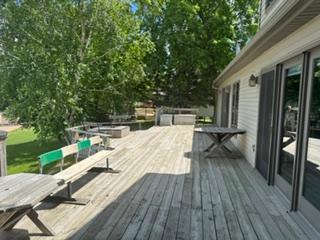 deck with fire pit