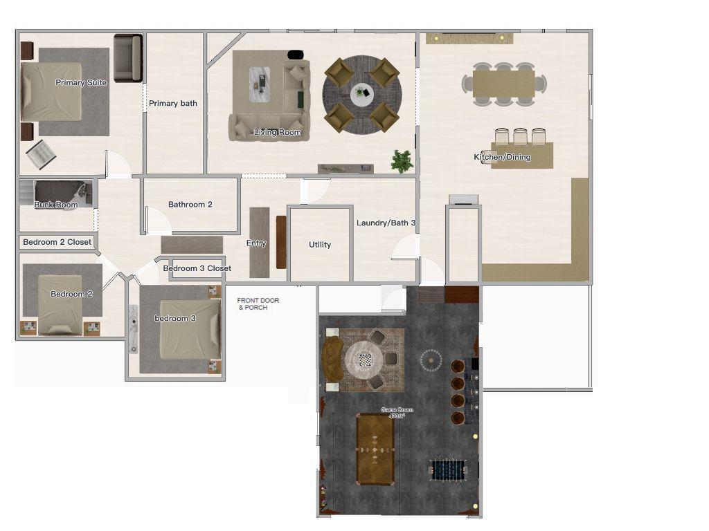 Floor plan- not exact to scale