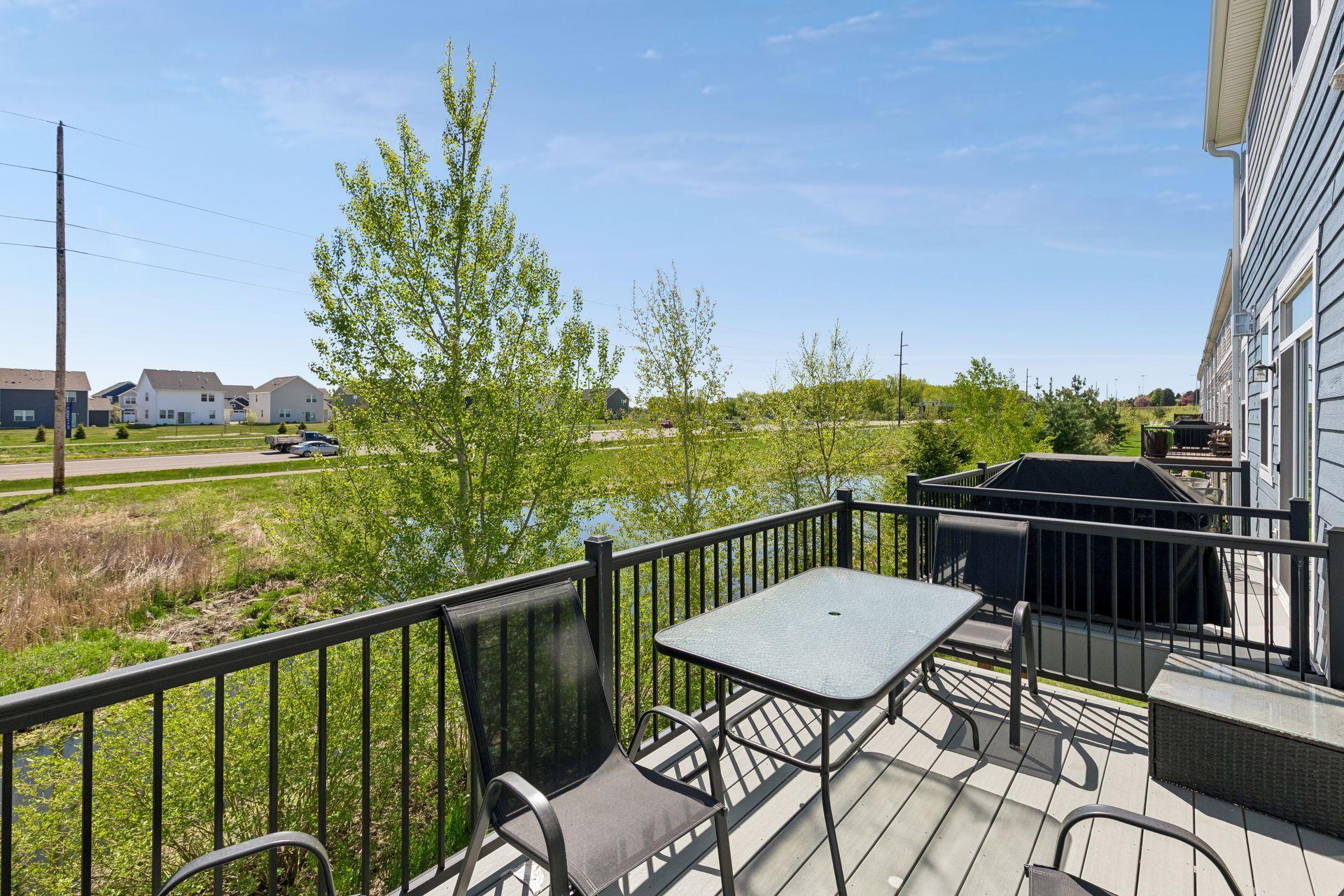 Wonderful deck is a great place to enjoy the outdoors.