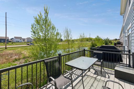 Wonderful deck is a great place to enjoy the outdoors.