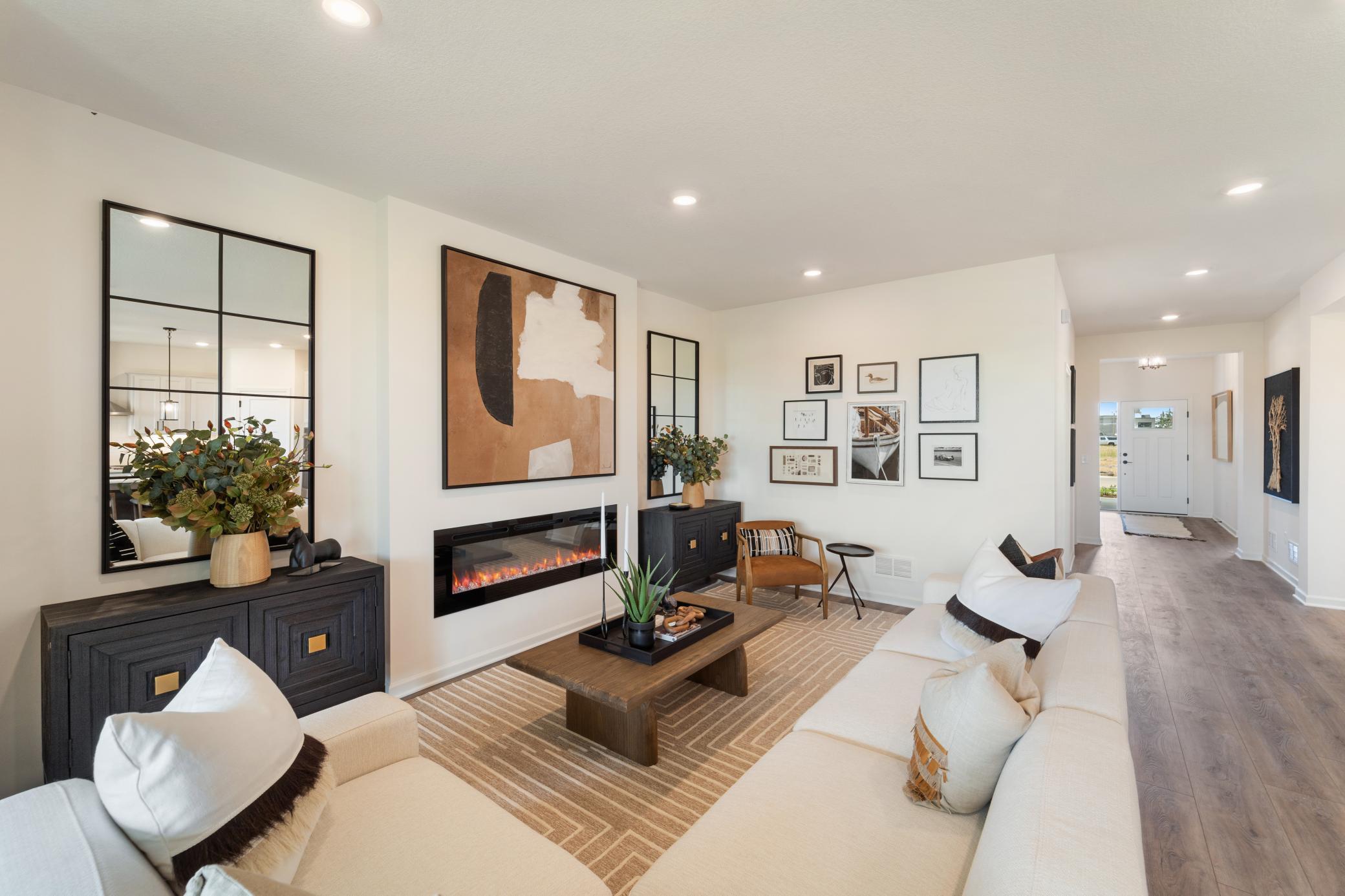 Living Room - Picture of Model Home