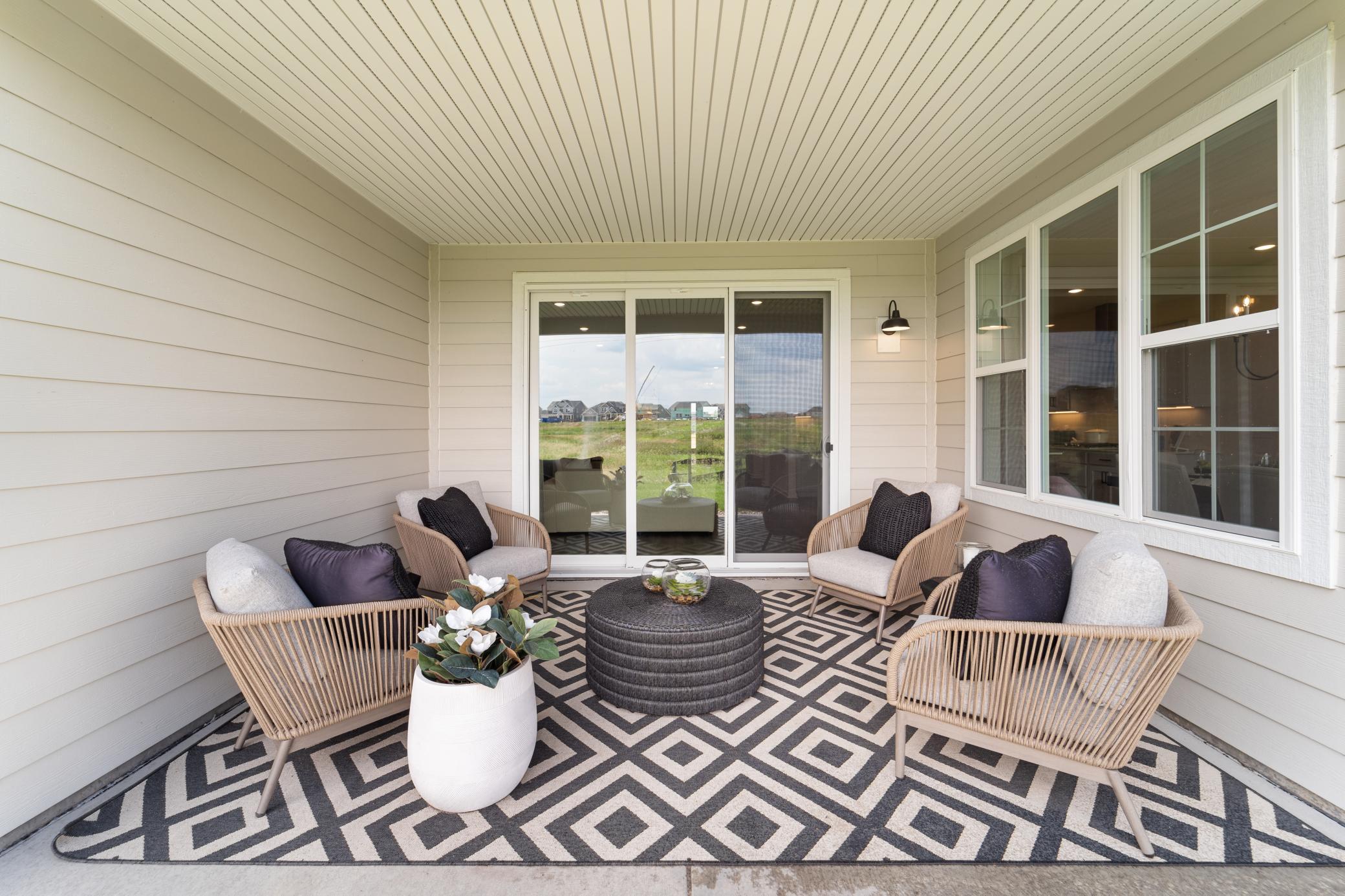 Covered Patio - Picture of Model Home