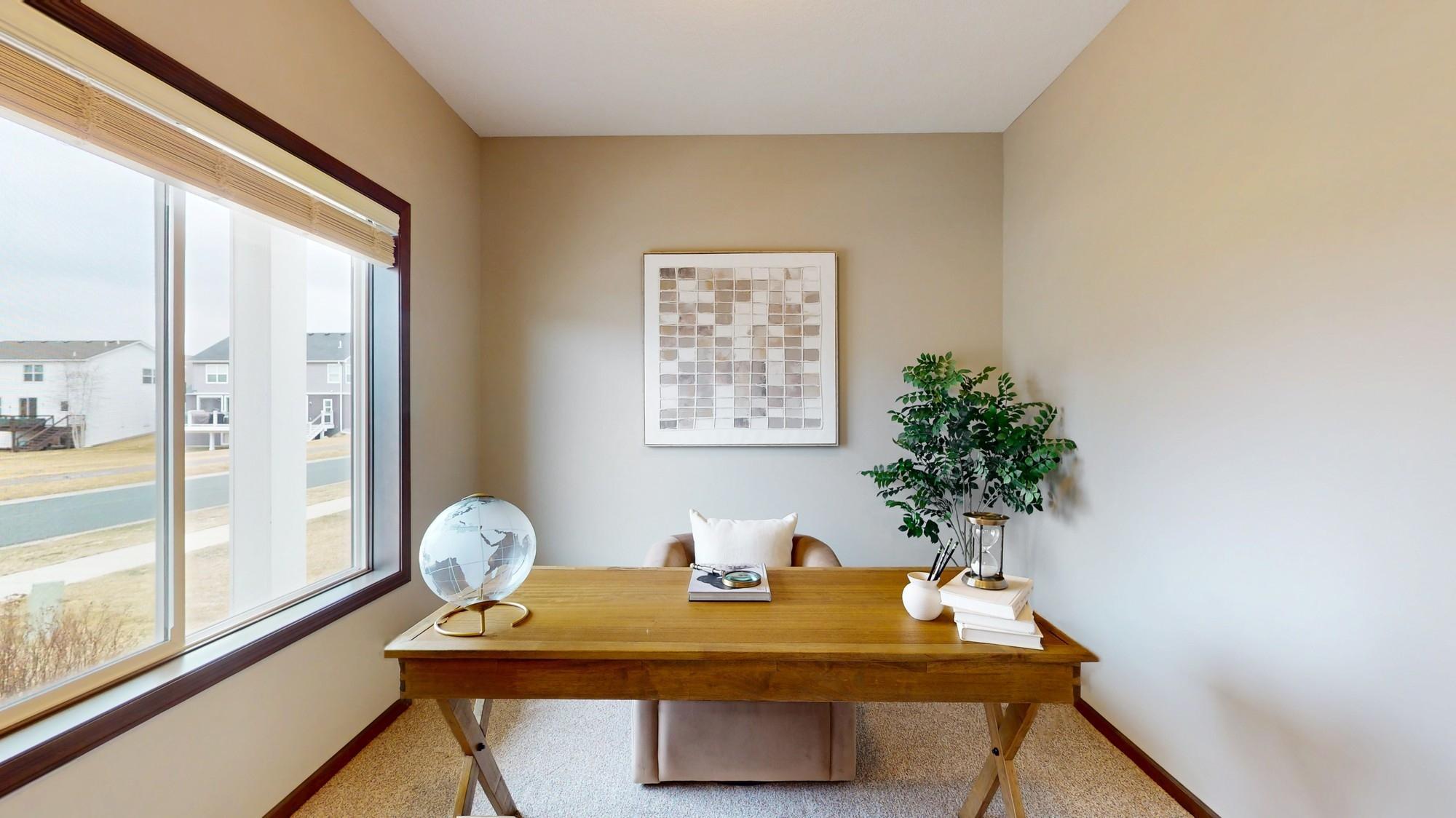 Great office space as you walk into the home