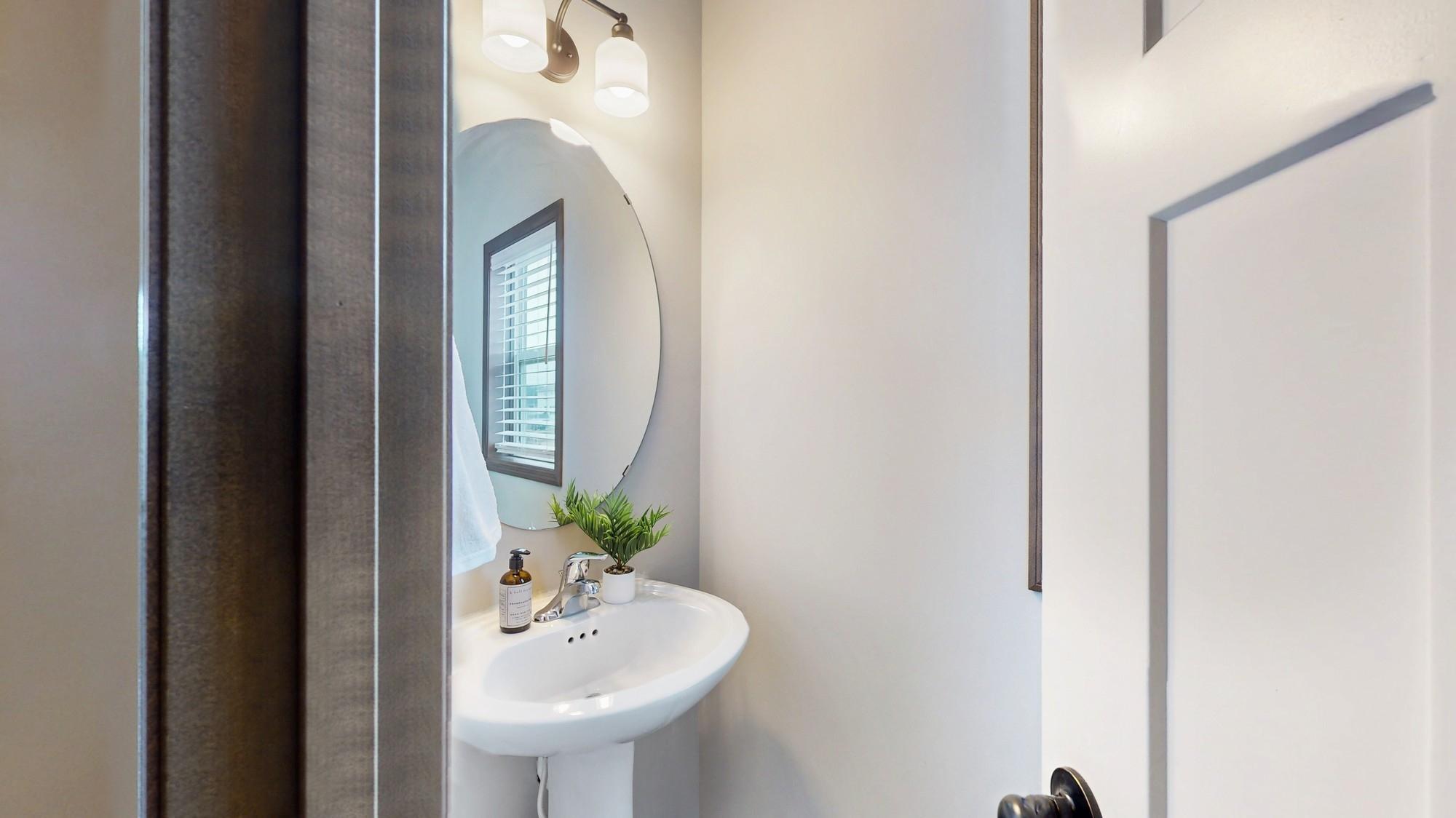 Main floor half bath