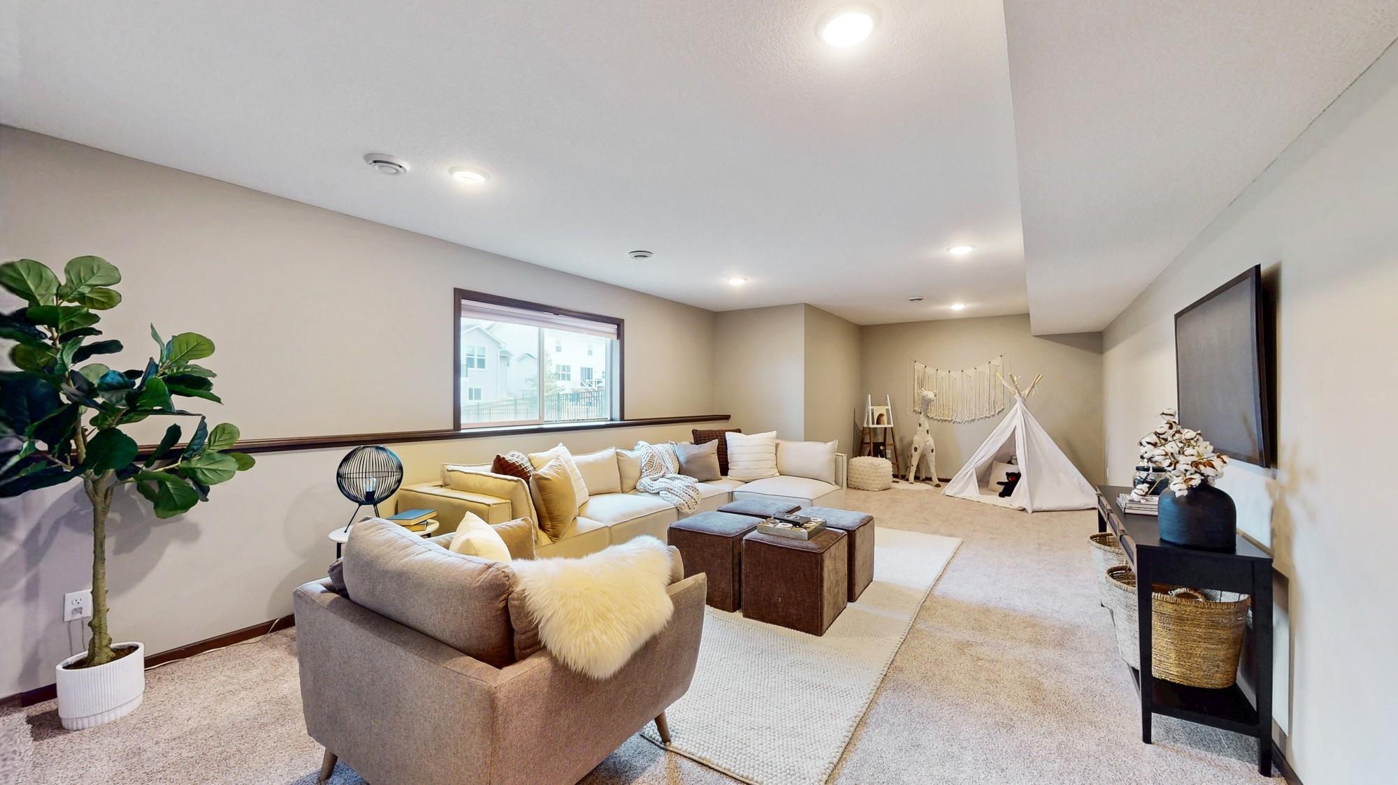 Basement family room