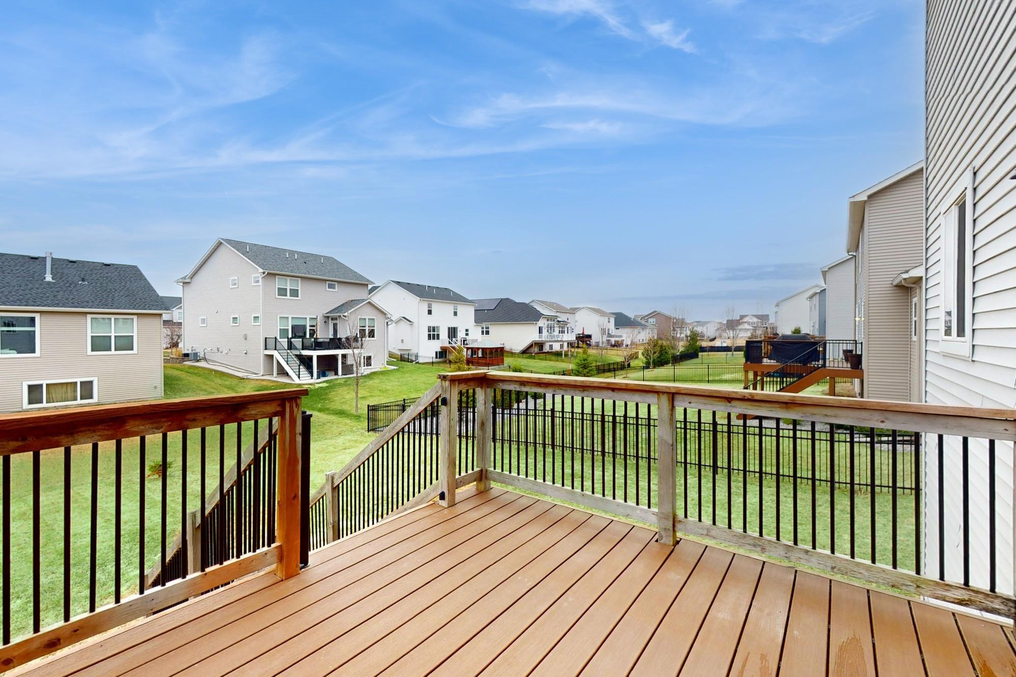 Nice deck for grilling
