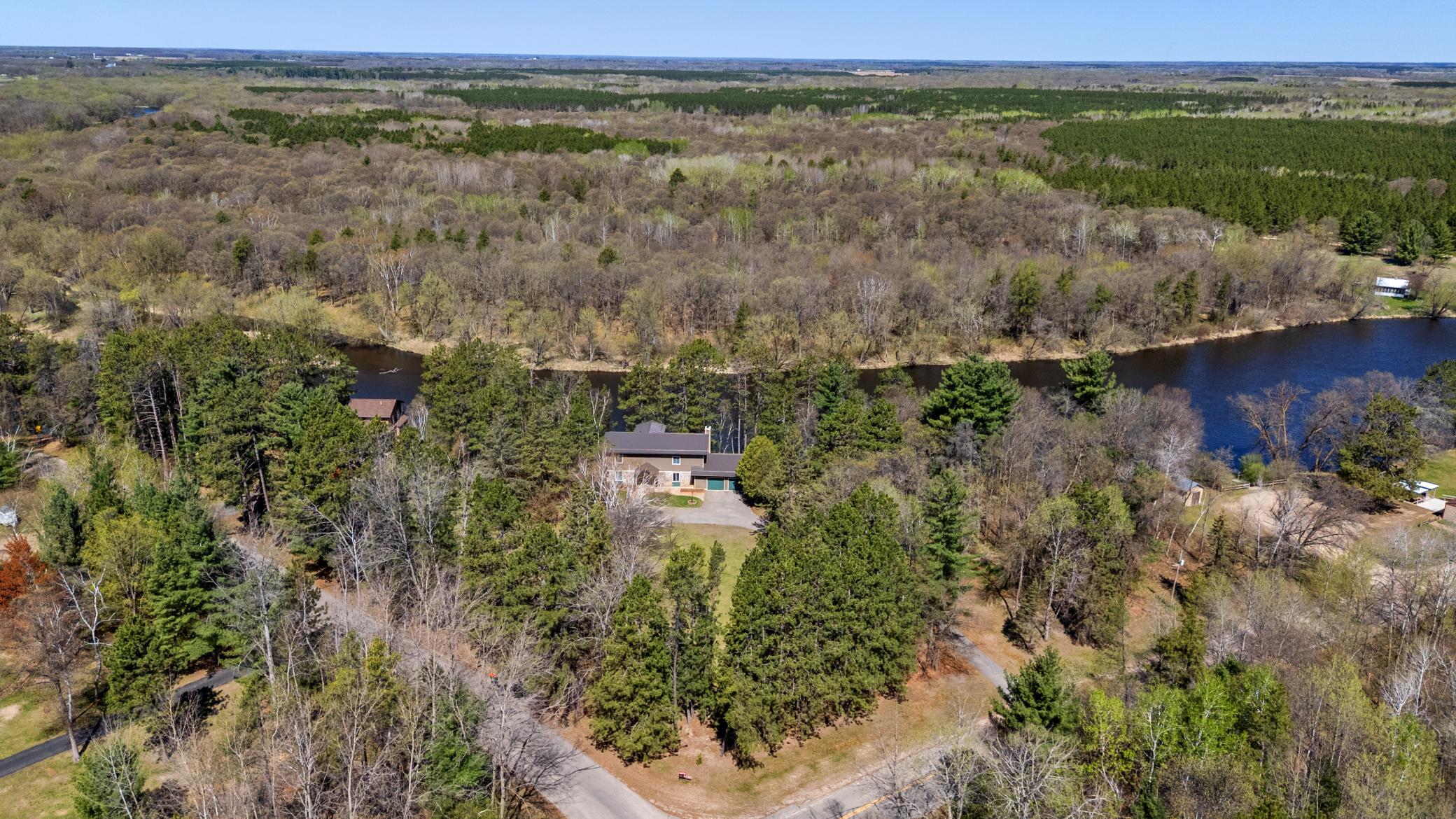 Aerial of the two lots