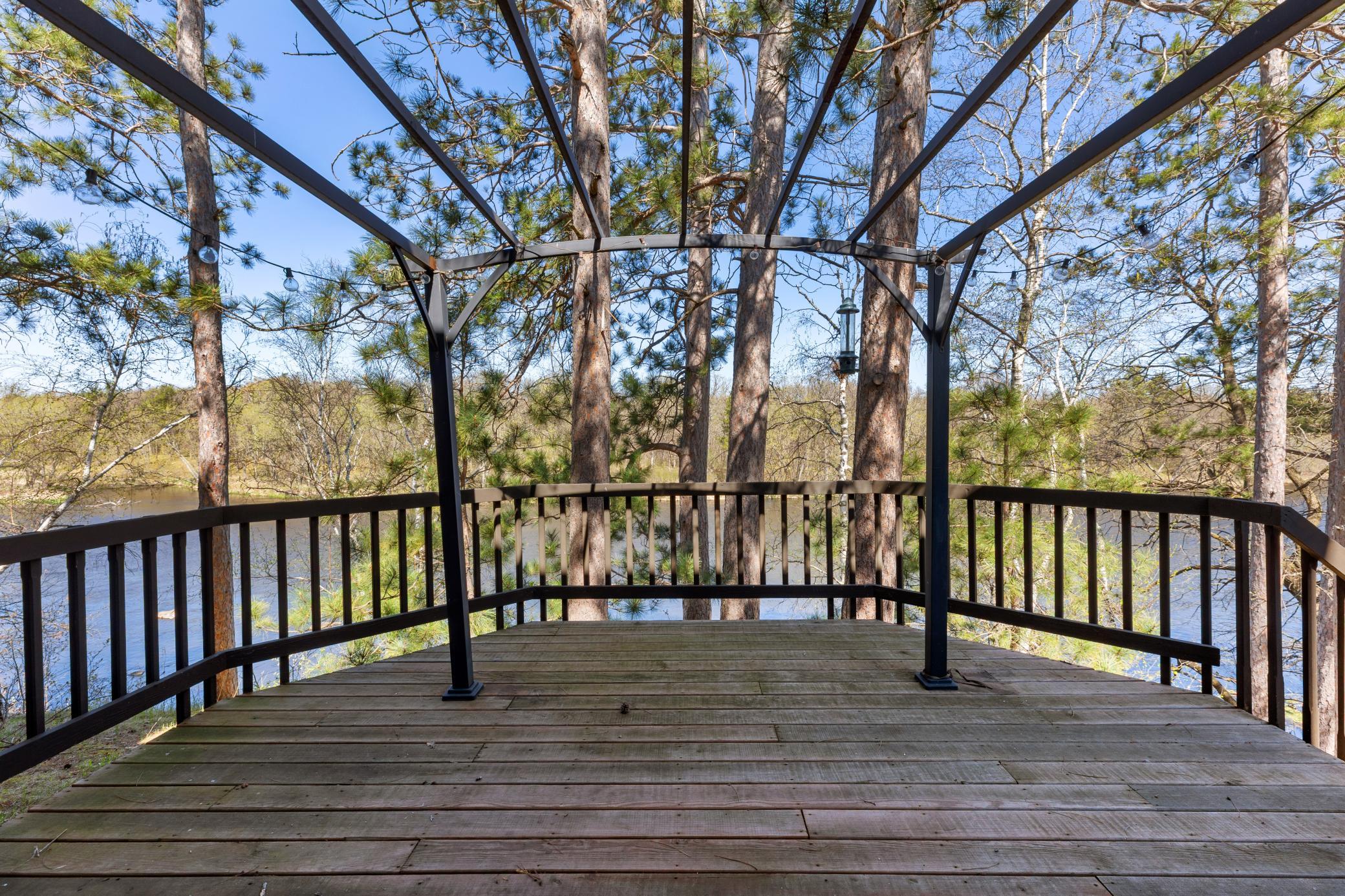 Enjoy breakfast on the deck