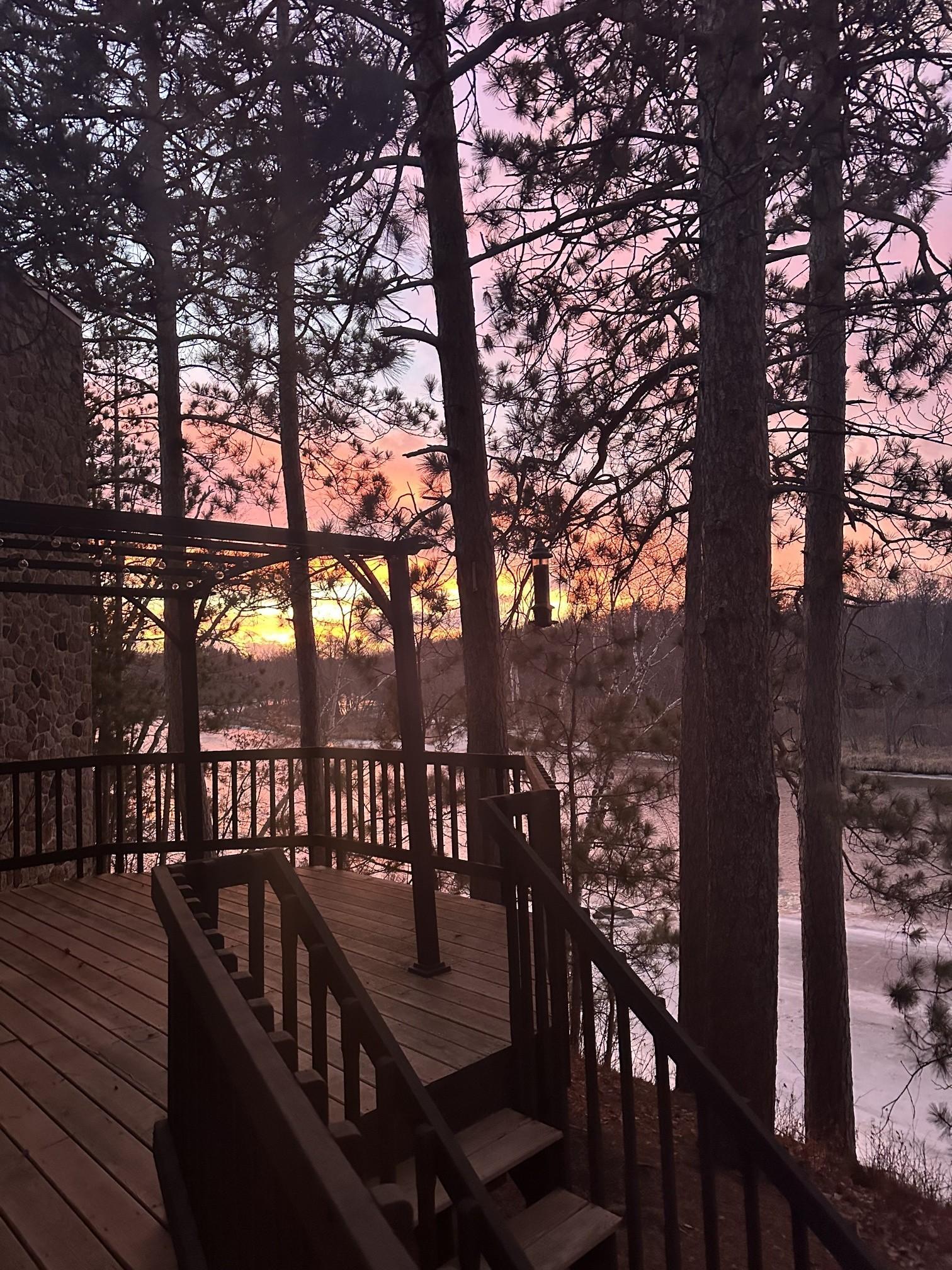 Sunset off the deck