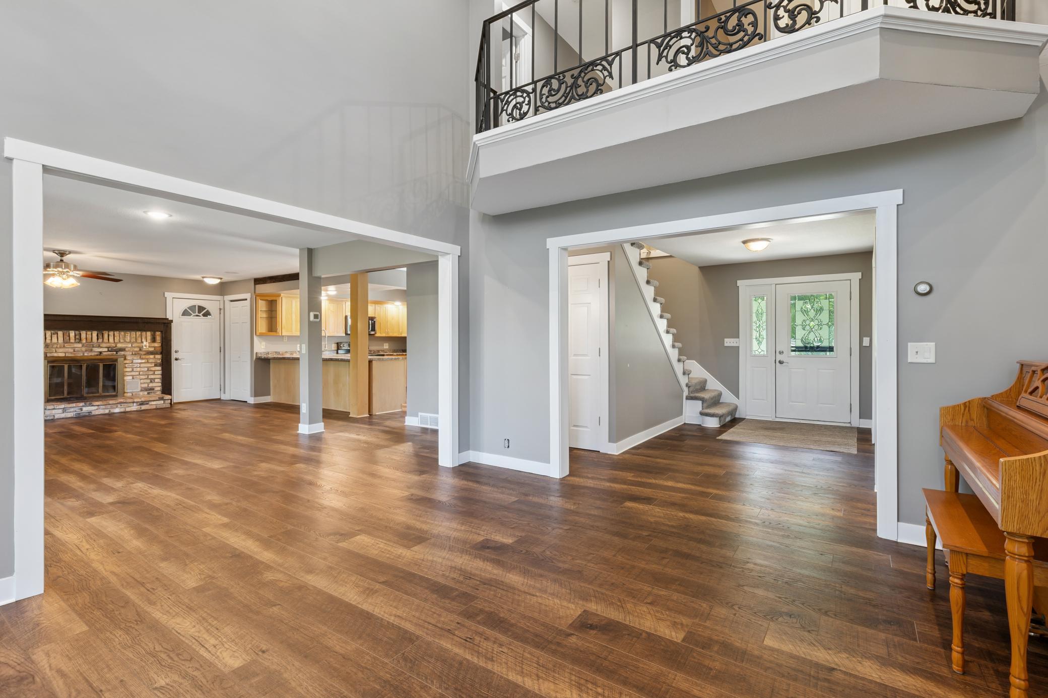 Open living on the main level