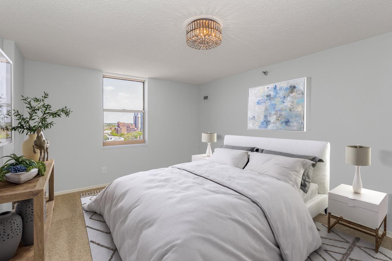 AI Staged Bedroom