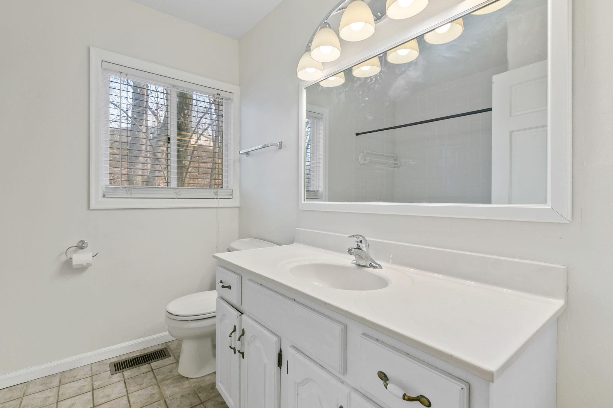 One of two bathrooms on the main level.