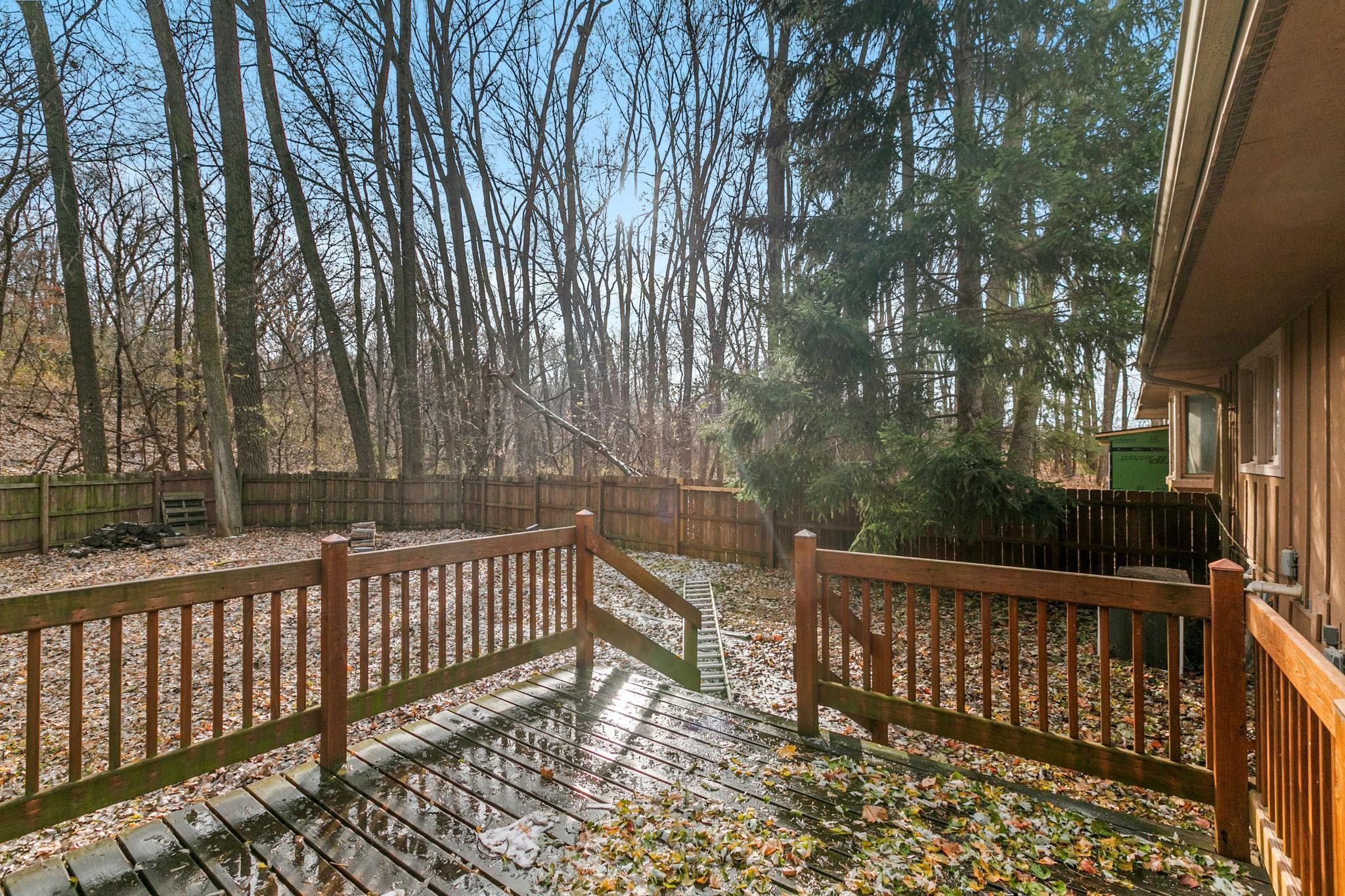 Great deck off the patio.