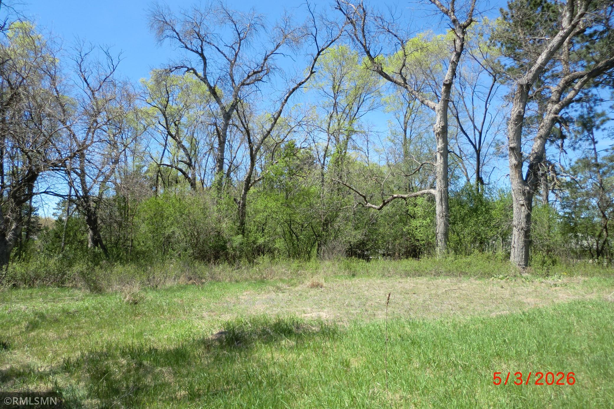 NW corner of property