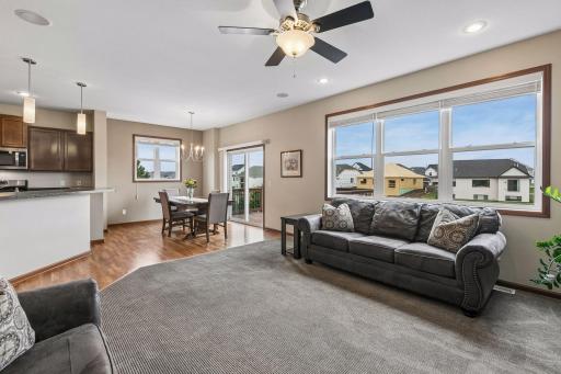There are 9-foot ceilings throughout the main floor.