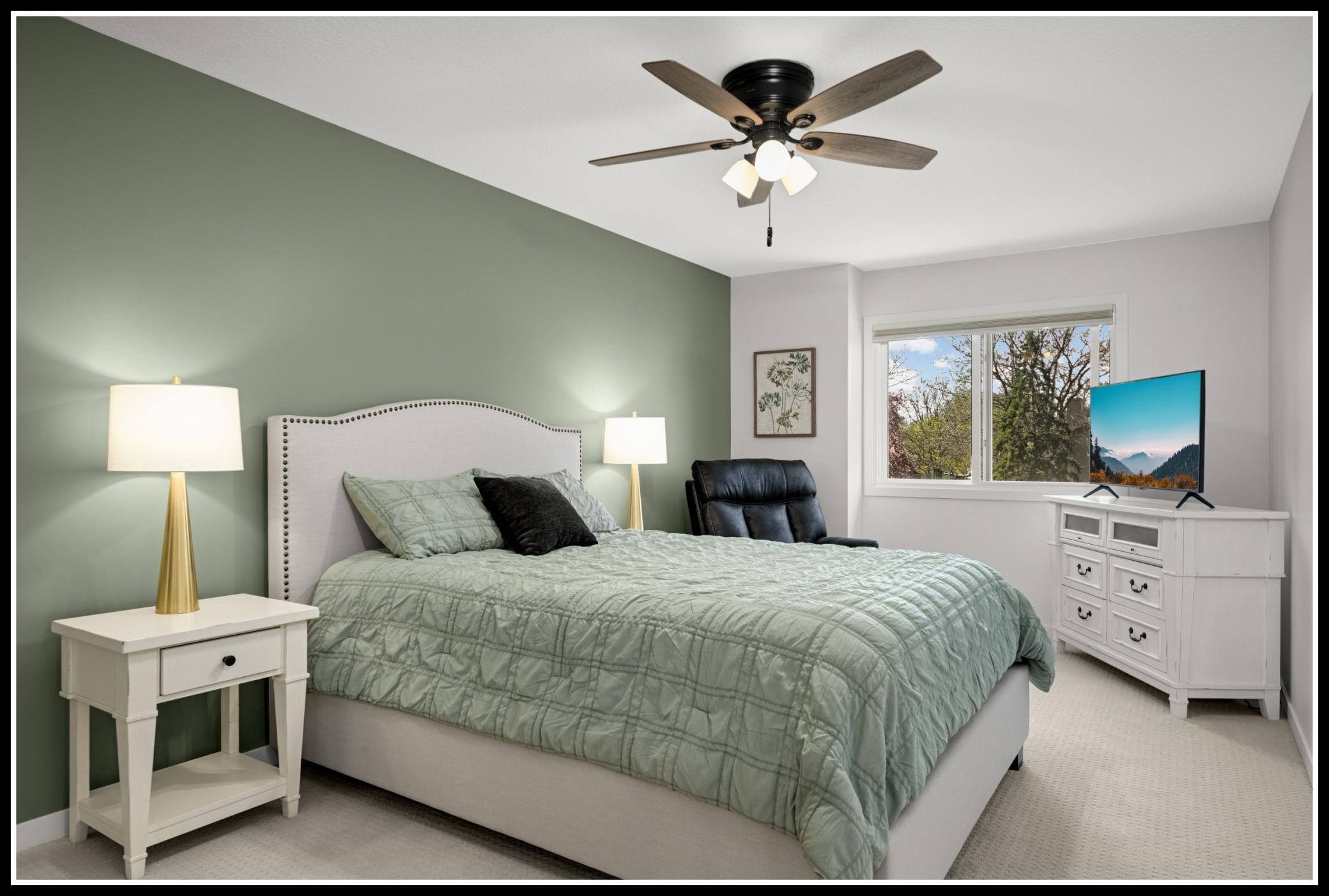 Larger of two bedrooms on the upper level
