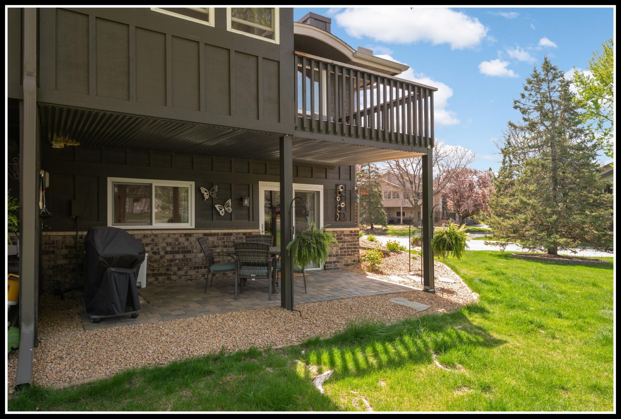 Patio at lower level walk-out