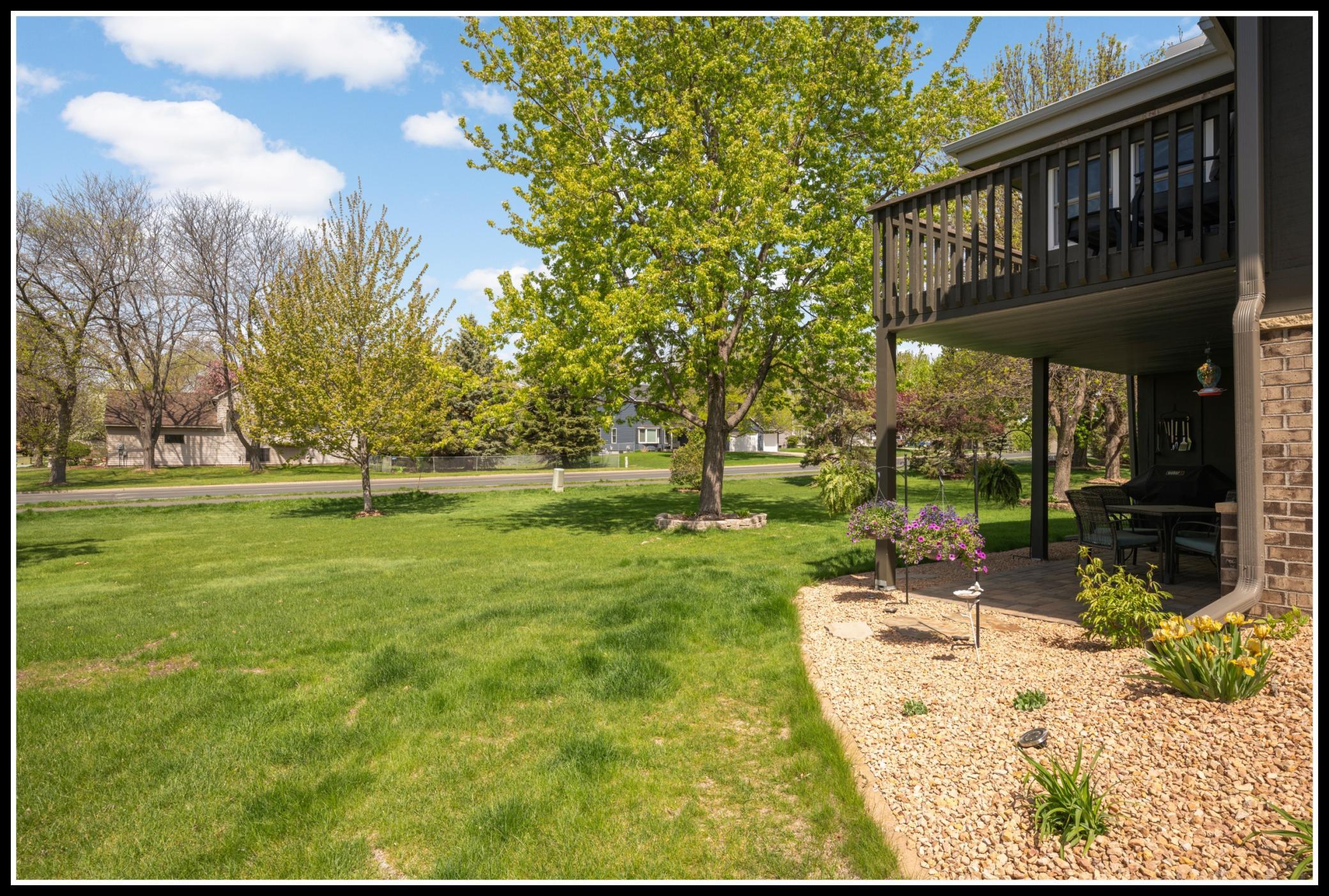 Lots of lawn space to enjoy the outdoors