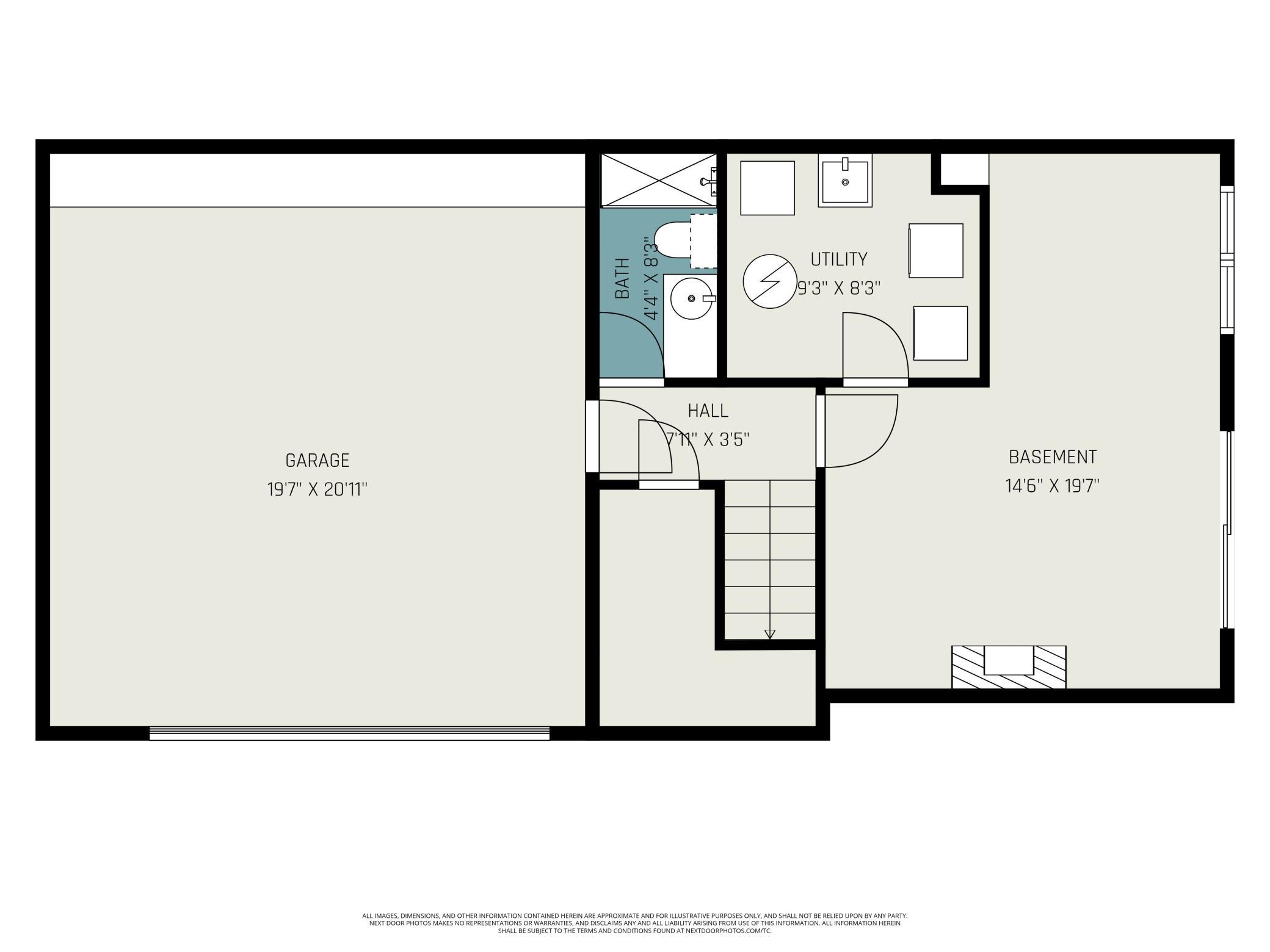 Lower level floor plan